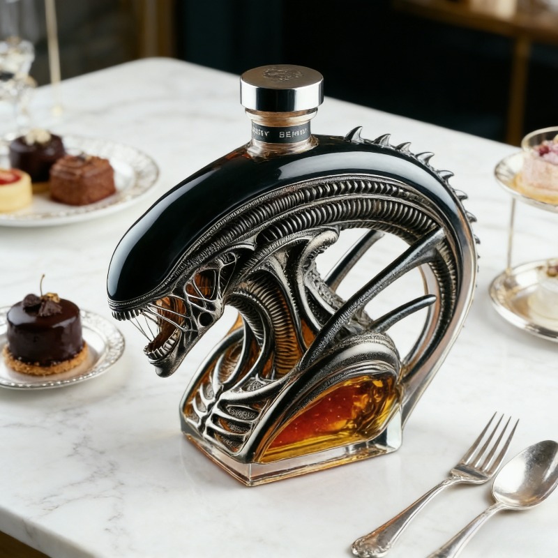 Glass Decanter Whiskey - Uzaylı Xenomorph Şeklinde Viski Sürahisi, Bilim