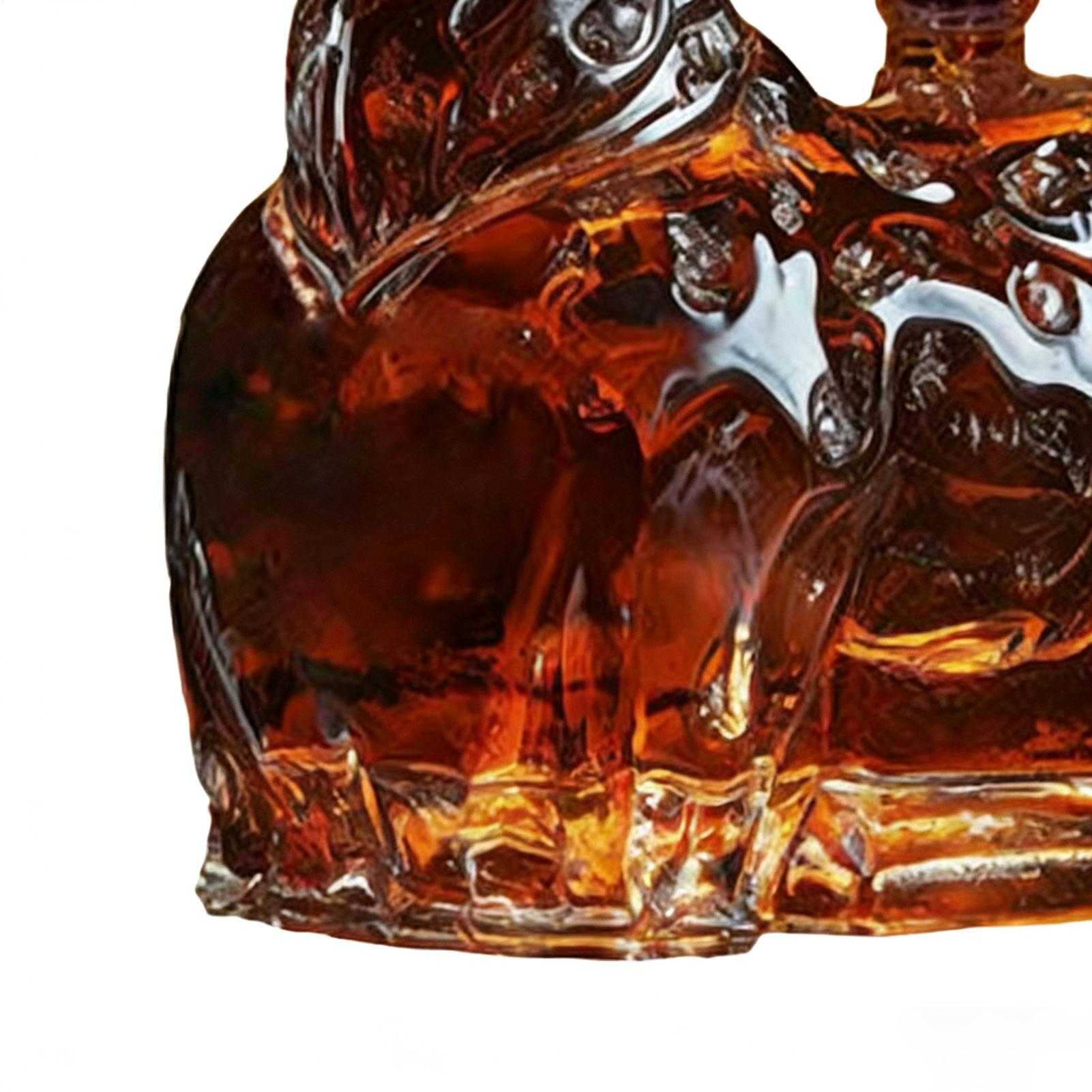 Glass Decanter Whiskey - Alkol için sürahiler Komik Geyik Cam