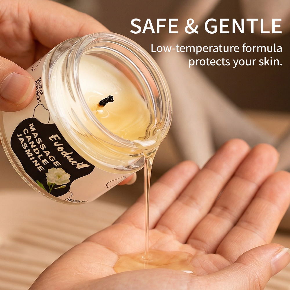 Scented Candle Luxury - Masaj Yağı Mumu Yasemin Soya Balmumu