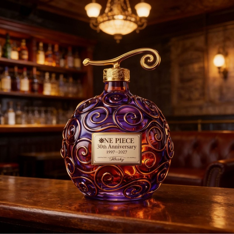 Glass Decanter Whiskey - Yeni One Piece 30. Yıl Dönümü