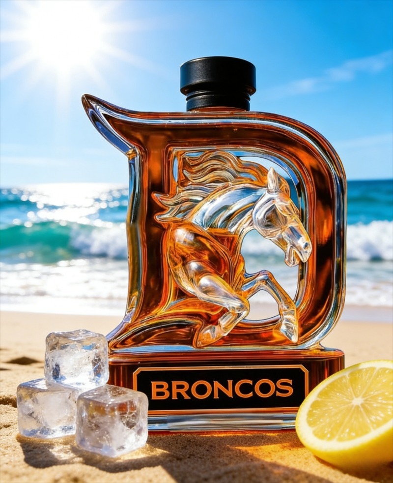 Glass Decanter Whiskey - Yeni Tasarım 3D At Figürlü Cam