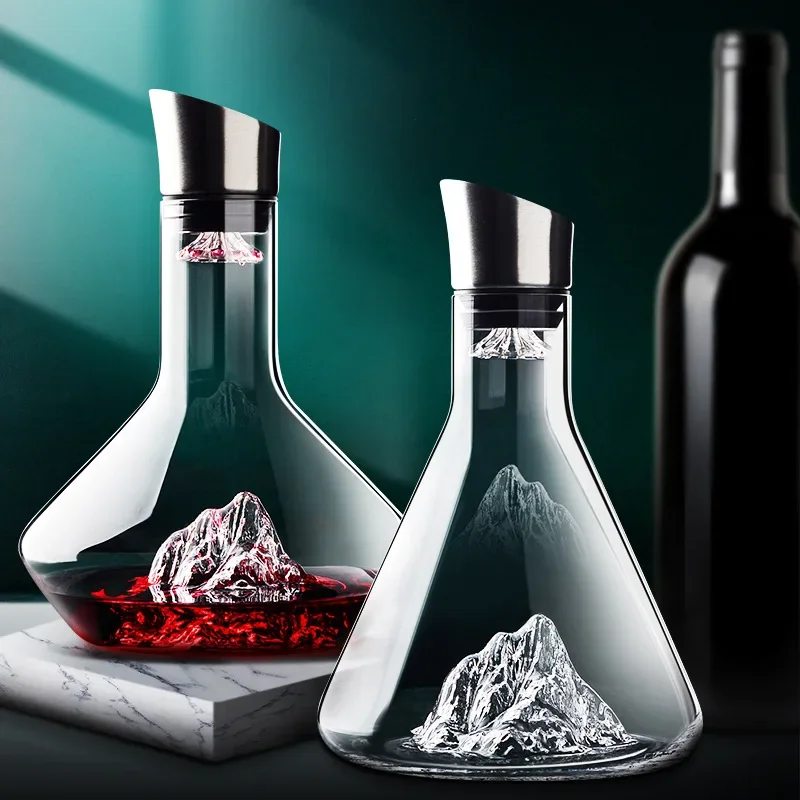 Glass Decanter Whiskey - 1500ML Viski Sürahisi Şarap Sürahisi Kurşunsuz