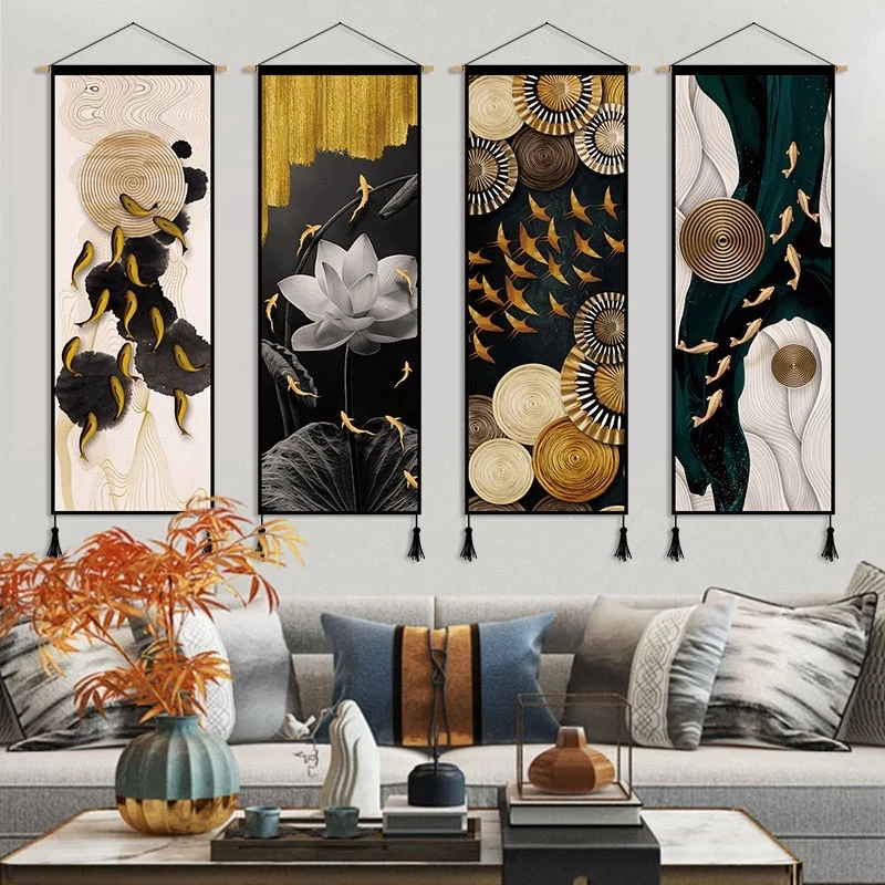 Luxury Lifestyle Pictures - Ev Ofis Balık Feng Shui Tuval
