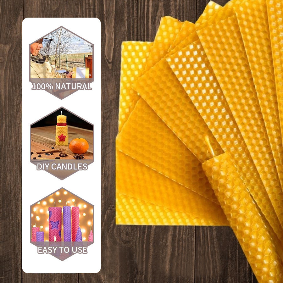 Scented Candle Luxury - 10/20/30 adet Doğal Balmumu Levhalar Mum