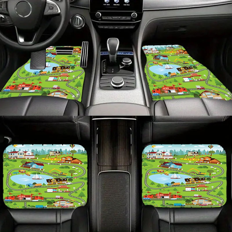 Luxury Lifestyle Cars - 4 adet Polyester Araba Paspasları |
