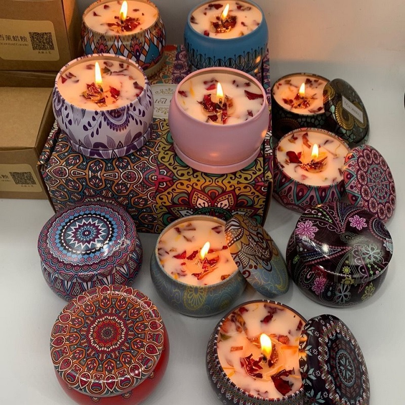 Scented Candle Luxury - 1/4 Adet Vintage Kokulu Mumlar Soya