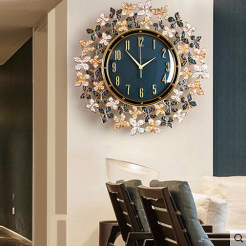 Luxury Lifestyle Fashion - Emaye Kelebek Saat Duvar Saati Oturma
