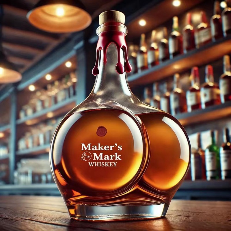 Yeni Tasarım Kalça Şeklinde Vi - Glass Decanter Whiskey incelemesi ve fiyatı
