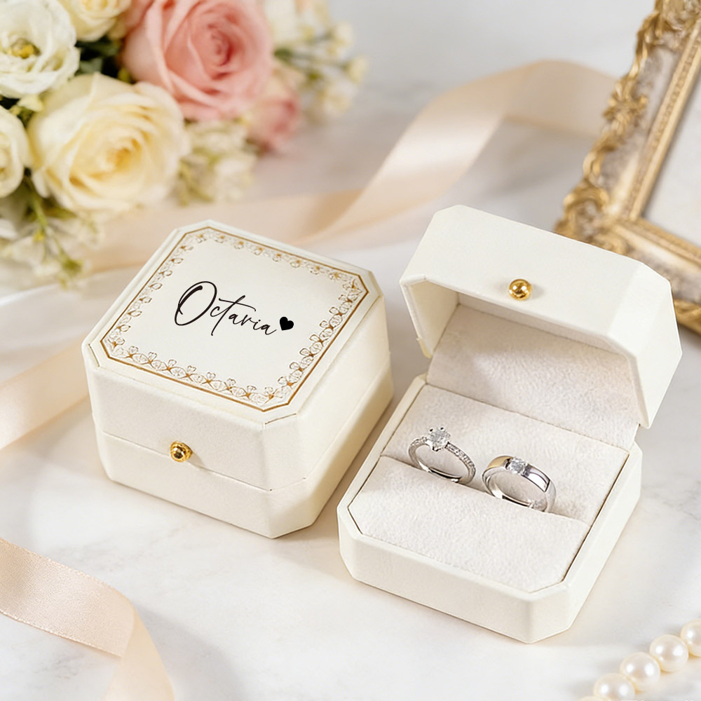 Kişiye Özel Suni Deri Yüzük Ku - Velvet Jewelry Box incelemesi ve fiyatı