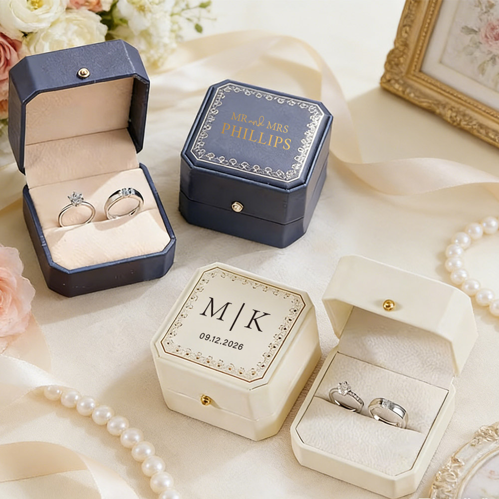 Kişiye Özel Suni Deri Yüzük Ku - Velvet Jewelry Box incelemesi ve fiyatı