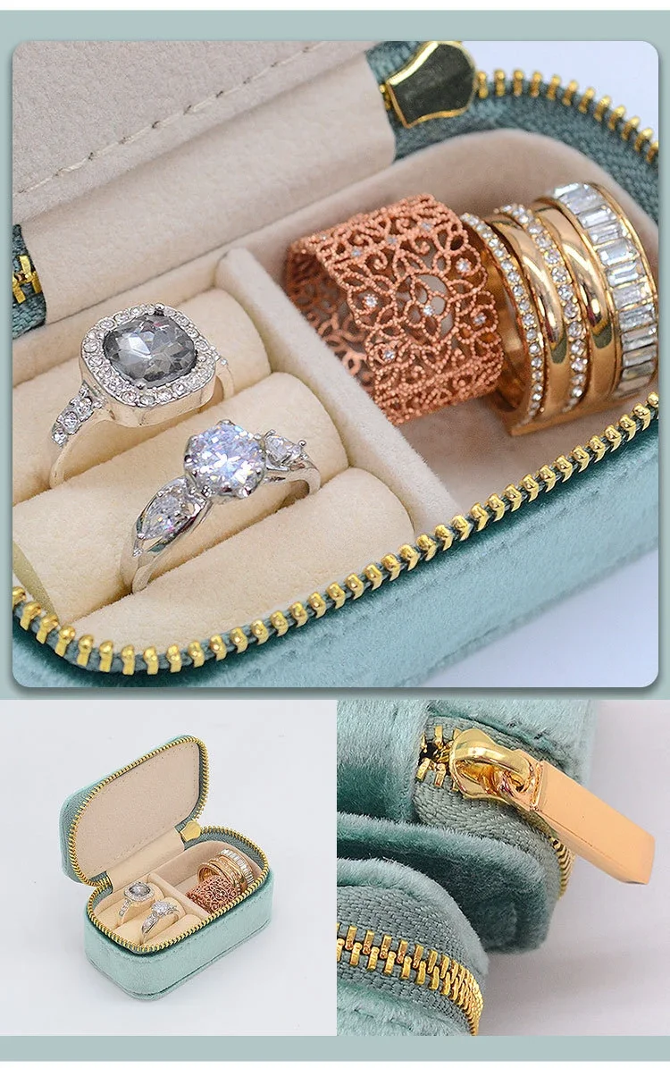 Mini seyahat mücevher kutusu,  - Velvet Jewelry Box incelemesi ve fiyatı
