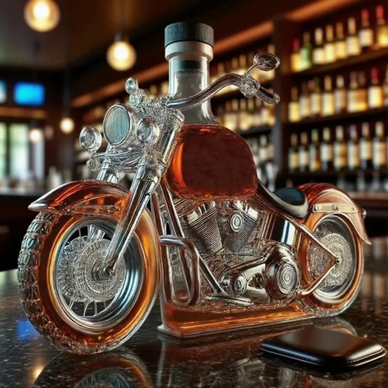 Motosiklet Tarzı Viski Sürahis - Glass Decanter Whiskey incelemesi ve fiyatı