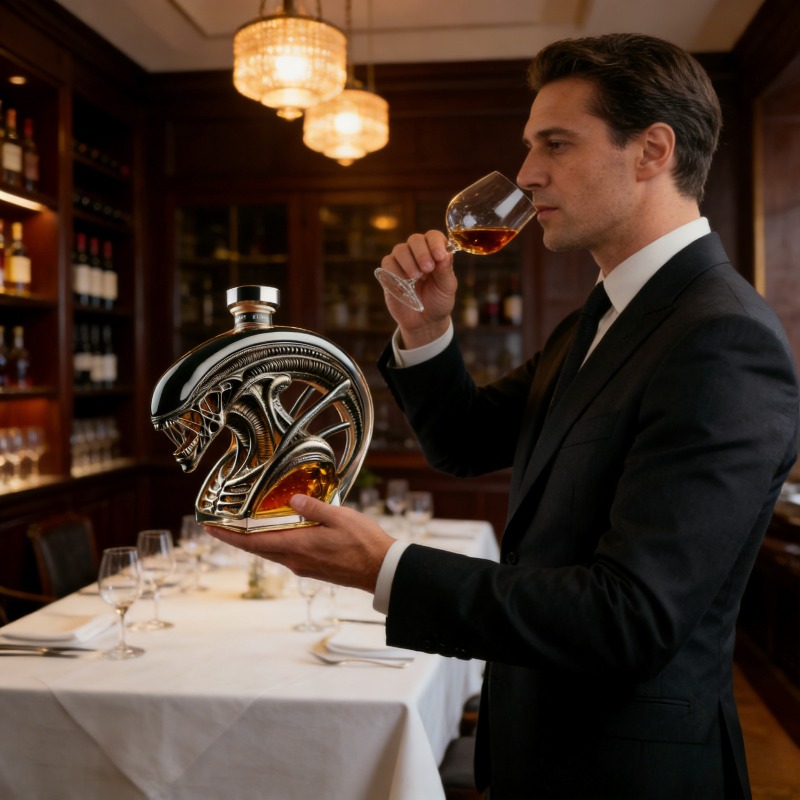 Uzaylı Xenomorph Şeklinde Visk - Glass Decanter Whiskey incelemesi ve fiyatı