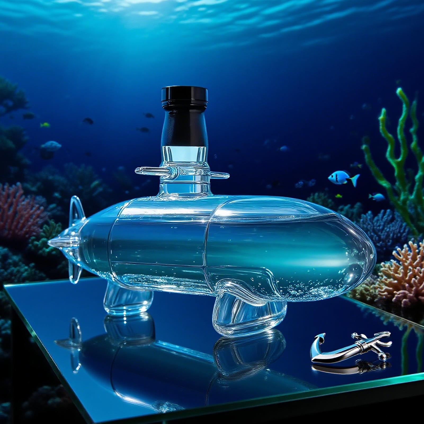 Denizaltı Şeklinde Viski Sürah - Glass Decanter Whiskey incelemesi ve fiyatı