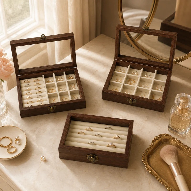 Yatak Odası Masaüstü Ceviz Des - Velvet Jewelry Box incelemesi ve fiyatı