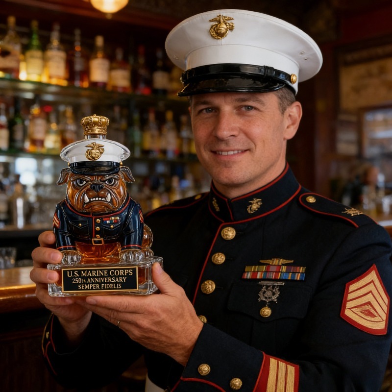 ABD Deniz Piyadeleri Bulldog V - Glass Decanter Whiskey incelemesi ve fiyatı