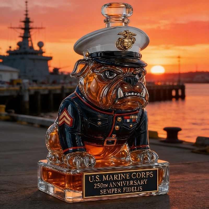 ABD Deniz Piyadeleri Bulldog V - Glass Decanter Whiskey incelemesi ve fiyatı