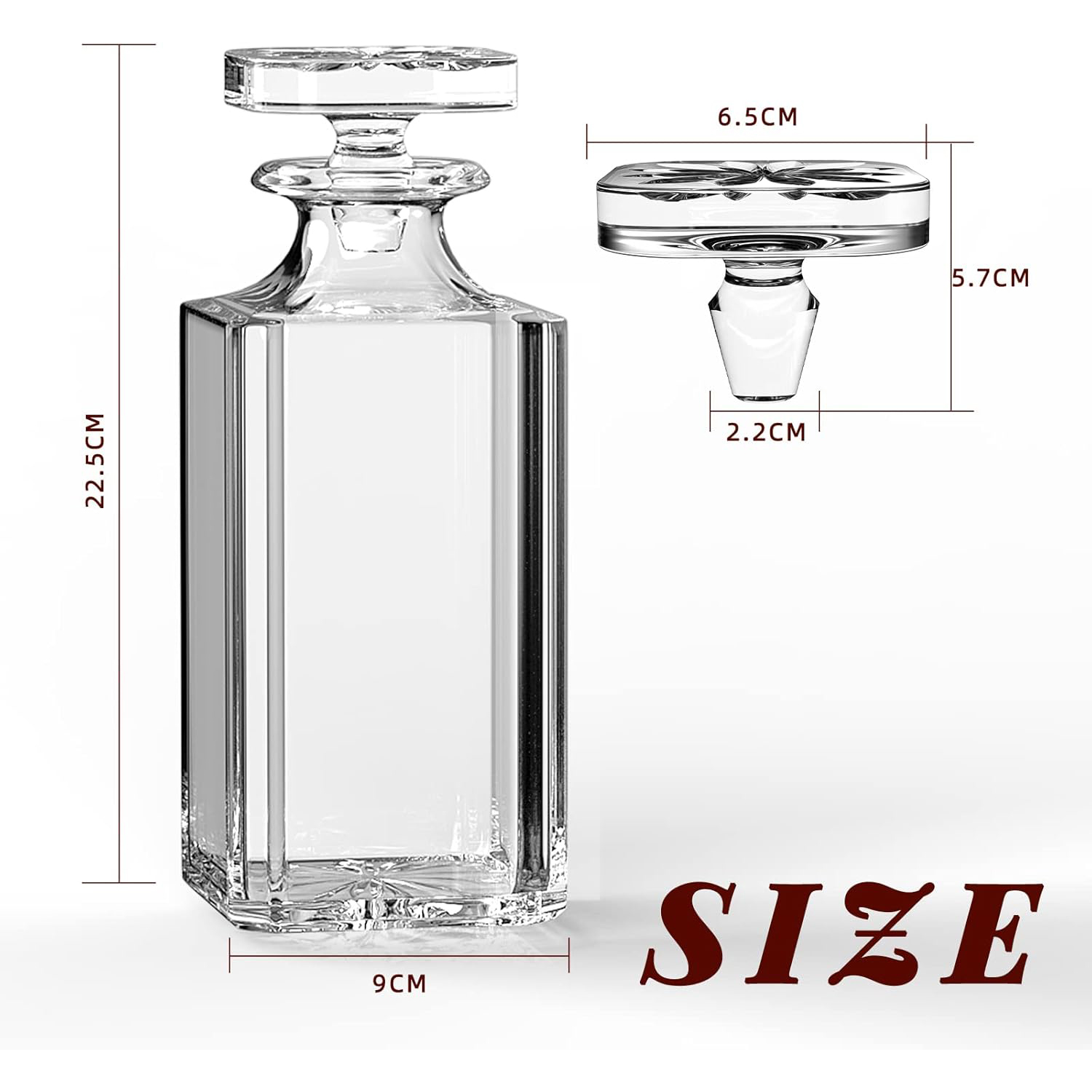 Cam Sürahi - Şarap, Bourbon, B - Glass Decanter Whiskey incelemesi ve fiyatı
