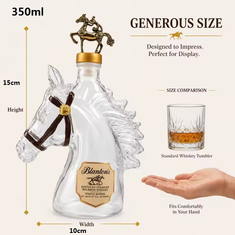 350 ml At Şeklinde Cam Viski S - Glass Decanter Whiskey incelemesi ve fiyatı